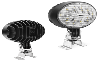 Phare de travail avec LEDs, support oméga et connecteur AMP SuperSeal intégré