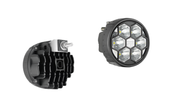 Lampe de travail avec LEDs, montage arrière et connecteur Deutsch DT04-2P intégré