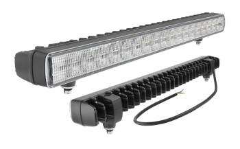 Phare de travail avec LEDs, feu de position et support inférieur