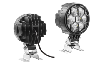 Phare de travail avec LEDs, support oméga et câble