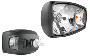 Phare avant type H4 avec connecteur AMP SuperSeal - gauche