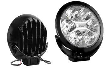 Phare de route avec LEDs et cadre noir (nombre de marquages 50)