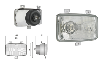 Insert de phare type H4 (feux: de croisement, de route)