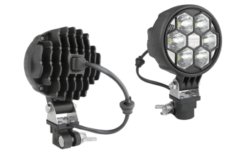 Phare de travail avec LEDs, support CAR1 et connecteur AMP Faston intégré
