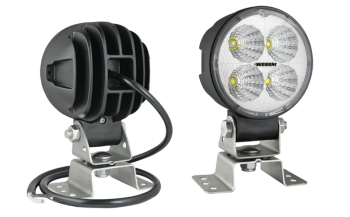 Phare de travail avec LEDs, support oméga et câble