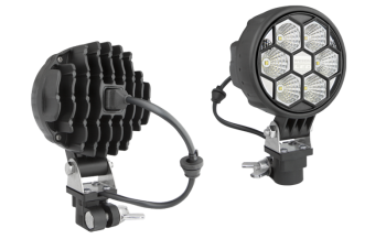 Phare de travail avec LEDs, support CAR1 et connecteur AMP Faston intégré