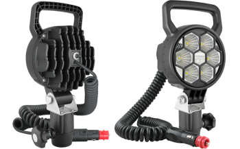 Phare de travail avec LEDs, support CAR3, câble spiralé et interrupteur