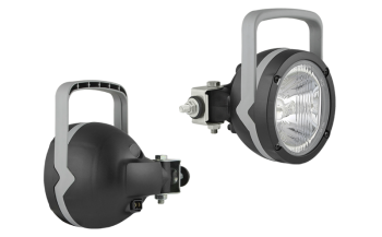 Lampe de travail halogène avec fixation latéral et connecteur AMP Faston intégré