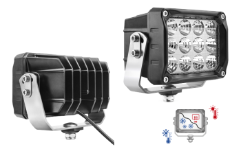 Phare de travail avec LEDs, support inférieur et câble