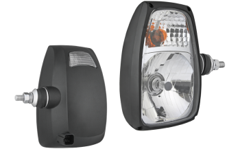 Phare avant type H4 avec connecteur DT04-6P - droit