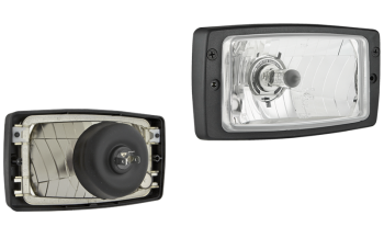 Phare avant type H4 avec cadre (feux: de croisement, de route)