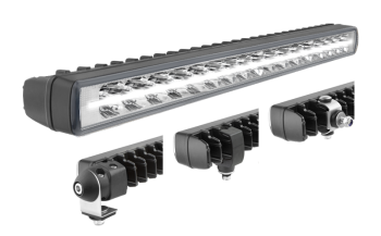 Phare de travail avec LEDs, feu de position et support: arrière, inférieures, latérales