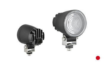 Phare spéciale avec LEDs et connecteur AMP Faston intégré - rouge