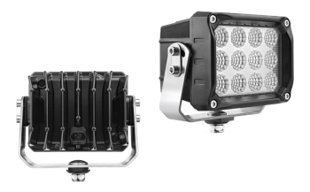 Phare de travail avec LEDs, support inférieur et connecteur AMP SuperSeal intégré