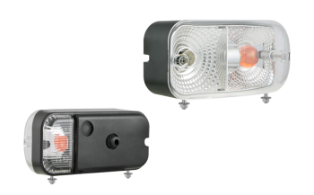 Feu avant avec fixation inférieure - gauche (feux: de position, clignotant avant et latéral)