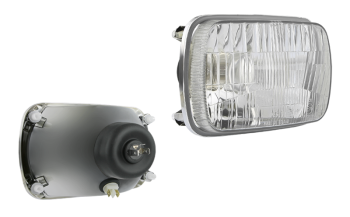 Insert de phare pour Fiat 126p, type H4 (feux: de croisement, de route, de position)