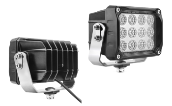 Phare de travail avec LEDs, support inférieur et câble