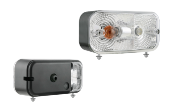 Feu avant avec fixation inférieure - droit (feux: de position, clignotant avant et latéral)