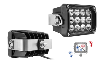 Phare de travail avec LEDs, support arrière et câble