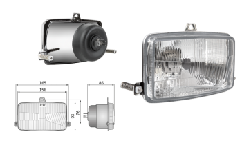 Insert de phare type H4 (feux: de croisement, de route)