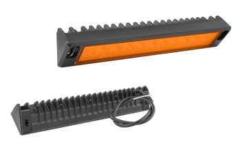 Phare de travail avec LEDs et câble - orange