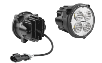 Phare de travail avec LEDs, câble et connecteur Delphi 12059450 (fixation pour 3 vis)