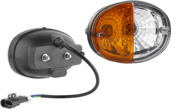 Feu avant droit, câble et connecteur Delphi 12129615 (feux: de position, clignotant avant et latéral)