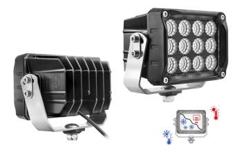 Phare de travail avec LEDs, support inférieur et câble