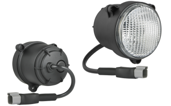 Phare de travail halogène (fixation pour 3 vis) avec câble et connecteur Deutsch DT04-2P