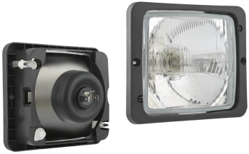 Phare avant type R2 avec cadre (feux: de croisement, de route)