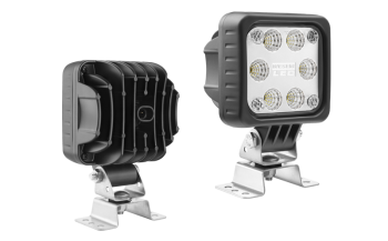 Phare de travail avec LEDs, support oméga et connecteur AMP SuperSeal intégré