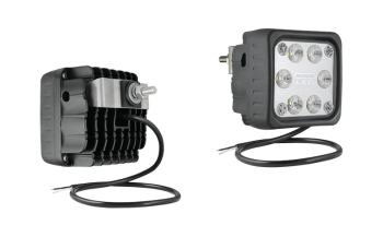 Phare de travail avec LEDs, support arrière et câble