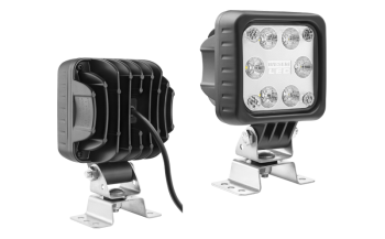 Phare de travail avec LEDs, support oméga et câble