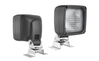 Phare de travail halogène avec support oméga et connecteur AMP Faston intégré