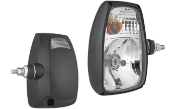 Phare avant type H4 avec connecteur DT04-6P - droit