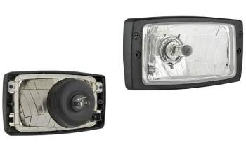 Phare avant type H4 avec cadre (feux: de croisement, de route, de position)