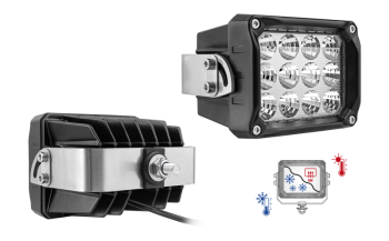 Phare de travail avec LEDs, support arrière et câble