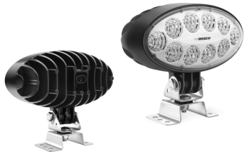 Phare de travail avec LEDs, support oméga et connecteur AMP SuperSeal intégré