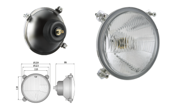 Phare avant type R2 - circulation à gauche (feux: de croisement, de route) - droit