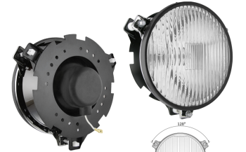 Phares d'antibrouillard de rallye Ø180 - type 120°