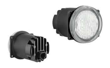 Phare d'antibrouillard avec LEDs et connecteur Deutsch DT04-2P intégré (fixation pour 4 vis)