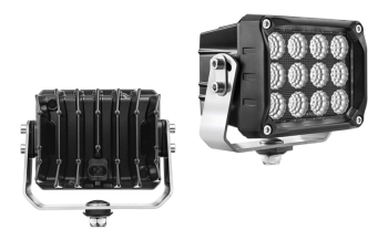 Phare de travail avec LEDs, support inférieur et connecteur AMP SuperSeal intégré