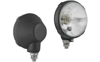 Phare avant type R2 dans un boîtier plastique - debout (feux: de croisement, de route, de position)