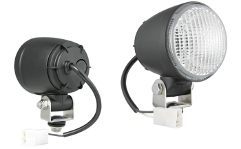 Phare de travail halogène avec câble et connecteur AMP Faston