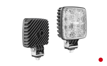 Phare de travail avec LEDs et connecteur Deutsch DT04-2P intégré - lumière rouge
