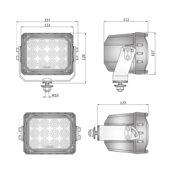 CRP3-FF 60° phares de travail LED