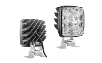 Phare de travail avec LEDs, support oméga et câble