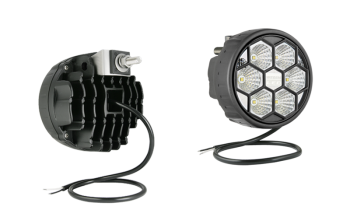 Phare de travail avec LEDs, support arrière et câble