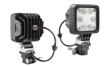 Phare de travail avec LEDs, support CAR1 et connecteur Deutsch DT04-2P intégré