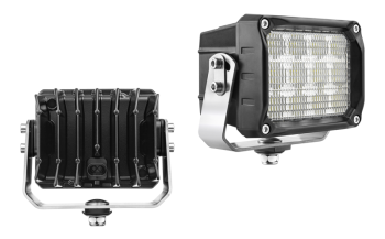 Phare de travail avec LEDs, support inférieur et connecteur AMP SuperSeal intégré